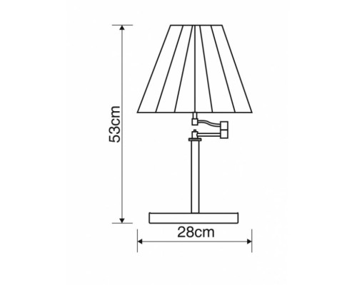 Настольная лампа California A2872LT-1AB Arte Lamp