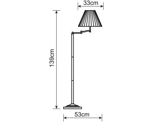Торшер California A2872PN-1AB Arte Lamp