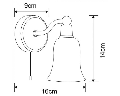 Бра Aqua-bell A2944AP-1CC Arte Lamp