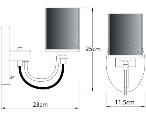 Бра Ombra A2995AP-1CC Arte Lamp