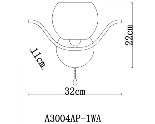 Бра Liverpool A3004AP-1WA Arte Lamp