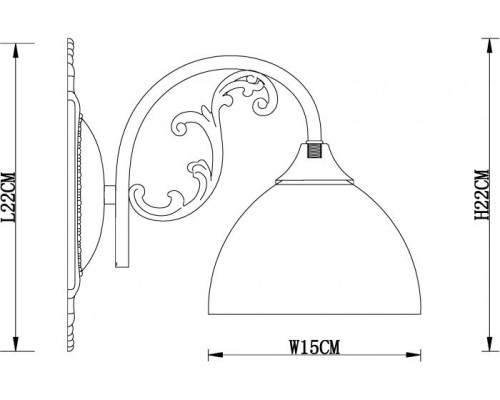 Бра Spica A3037AP-1AB Arte Lamp