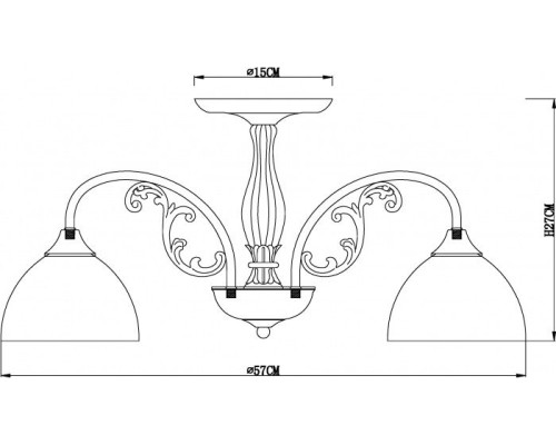 Потолочная люстра Spica A3037PL-5AB Arte Lamp