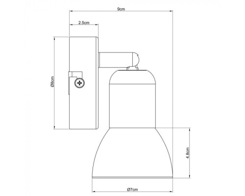 Спот Falena A3115AP-1SS Arte Lamp