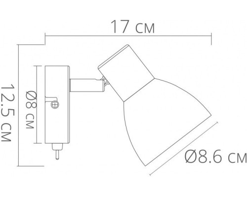 Спот Falena A3117AP-1BK Arte Lamp