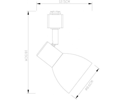 Трековый светильник Falena A3117PL-1BK Arte Lamp
