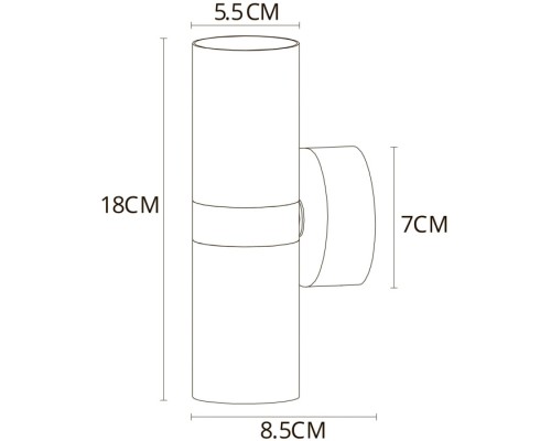 Настенный светильник Ran A3143AP-2BK Arte Lamp