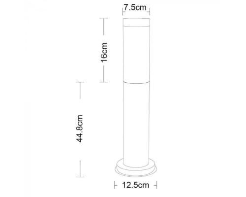 Наземный светильник Salire A3158PA-1SS Arte Lamp