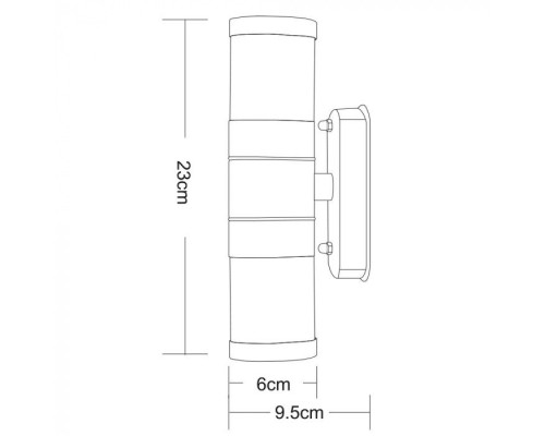 Настенный светильник уличный Rapido A3201AL-2SS Arte Lamp