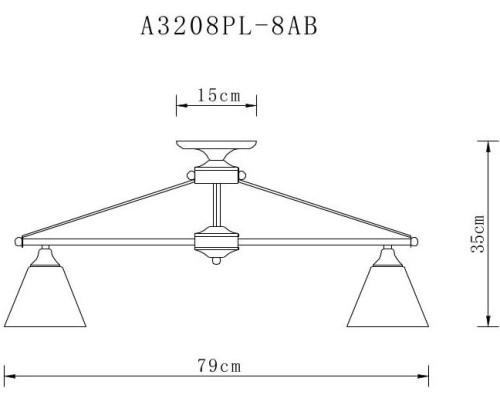 Потолочная люстра Copter A3208PL-8AB Arte Lamp