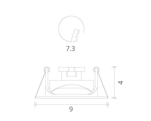 Точечный светильник Accento A3219PL-1WH Arte Lamp