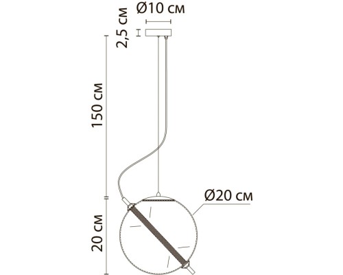 Подвесной светильник Нolly A3220SP-1PB Arte Lamp