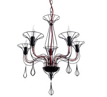 Подвесная люстра Artefact A3225LM-5BK Arte Lamp