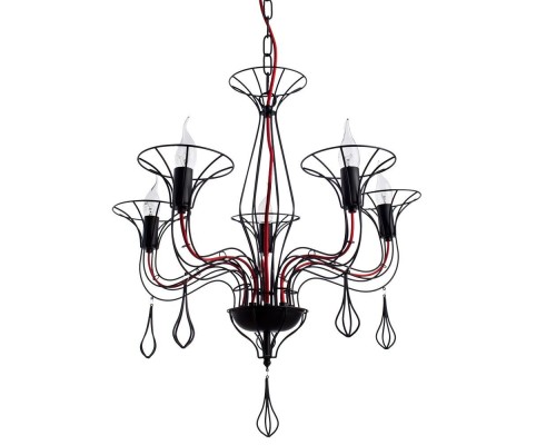 Подвесная люстра Artefact A3225LM-5BK Arte Lamp
