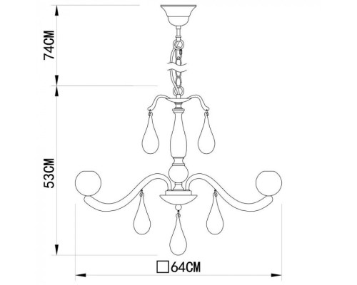 Подвесная люстра Sigma A3229LM-6CC Arte Lamp