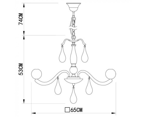 Подвесная люстра Sigma A3229LM-8WH Arte Lamp