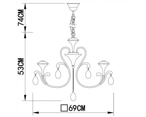 Подвесная люстра Montmartre A3239LM-6WH Arte Lamp