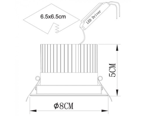 Точечный светильник Apertura A3307PL-1WH Arte Lamp