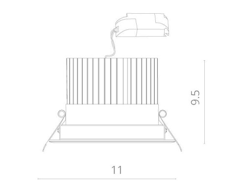 Точечный светильник Apertura A3310PL-1WH Arte Lamp