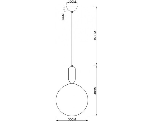 Подвесной светильник Bolla-sola A3330SP-1PB Arte Lamp