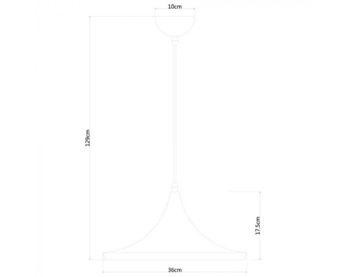 Подвесной светильник Cappello A3406SP-1BK Arte Lamp