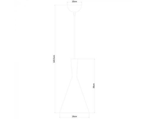 Подвесной светильник Cappello A3408SP-1BK Arte Lamp