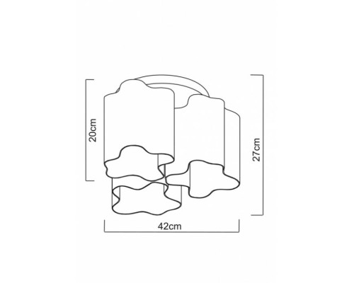 Потолочная люстра Serenata A3459PL-3AB Arte Lamp