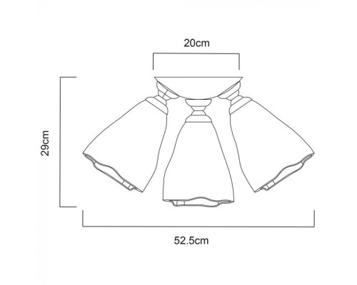 Потолочная люстра Canzone A3469PL-6CC Arte Lamp