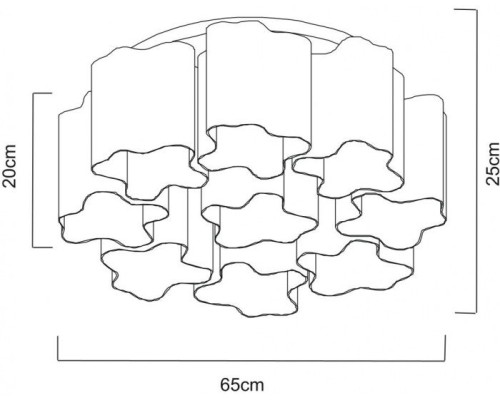 Потолочная люстра Serenata A3479PL-9CC Arte Lamp