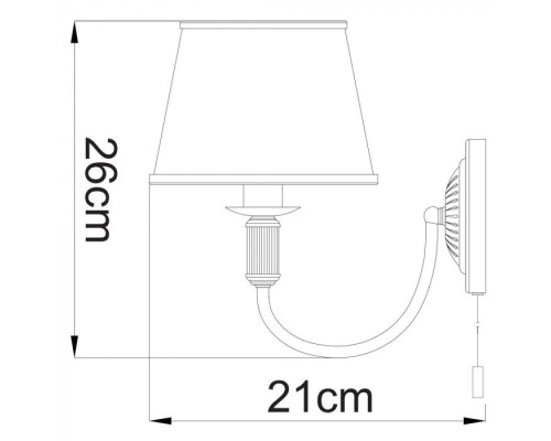 Бра Alice A3579AP-1AB Arte Lamp