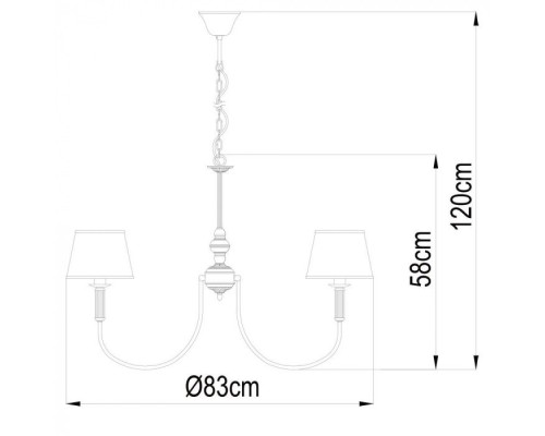 Подвесная люстра Alice A3579LM-8AB Arte Lamp