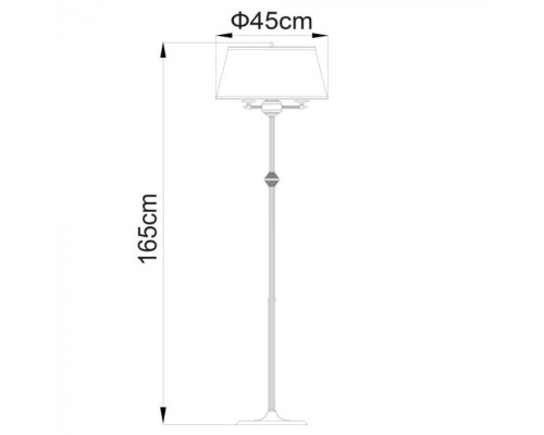 Торшер Alice A3579PN-3AB Arte Lamp