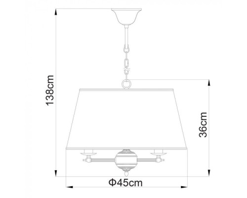 Подвесная люстра Alice A3579SP-3AB Arte Lamp