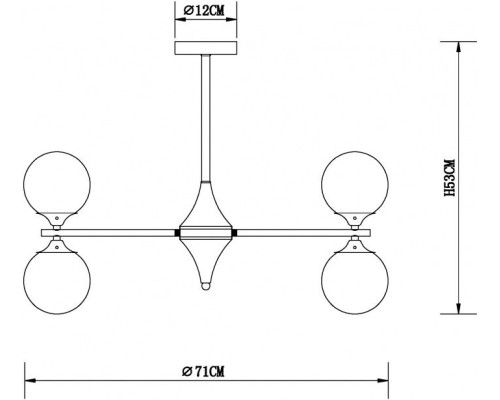 Потолочная люстра Mimosa A3649PL-10PB Arte Lamp