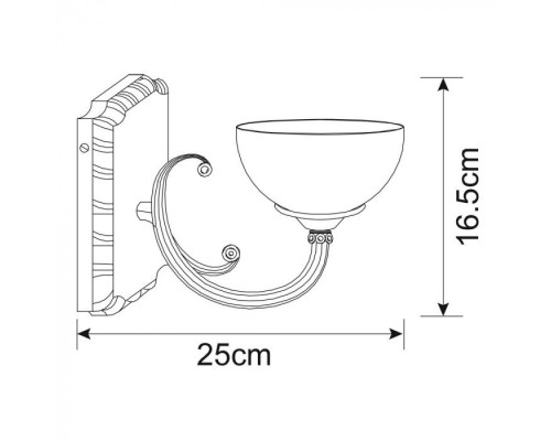 Бра Windsor A3777AP-1AB Arte Lamp