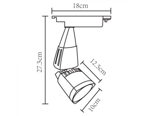 Трековый светильник Lynx A3830PL-1BK Arte Lamp