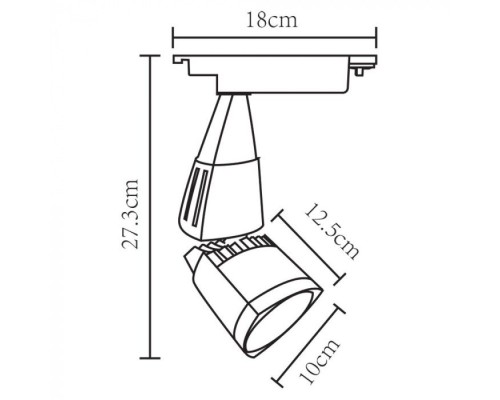 Трековый светильник Lynx A3830PL-1WH Arte Lamp