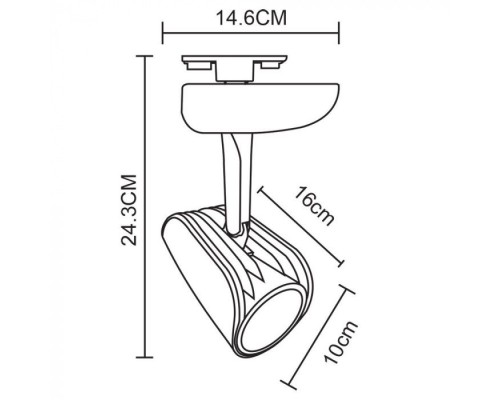 Трековый светильник Lynx A3930PL-1WH Arte Lamp