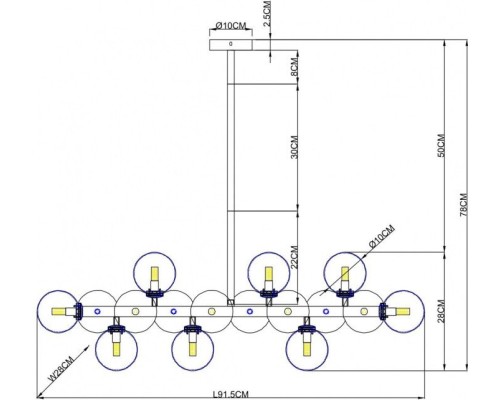 Потолочная люстра Bolla-piccolo A3988SP-16AB Arte Lamp