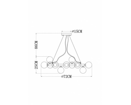 Подвесная люстра Bolla-piccolo A3988SP-25AB Arte Lamp