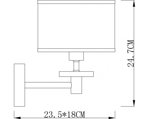 Бра Furore A3990AP-1CC Arte Lamp
