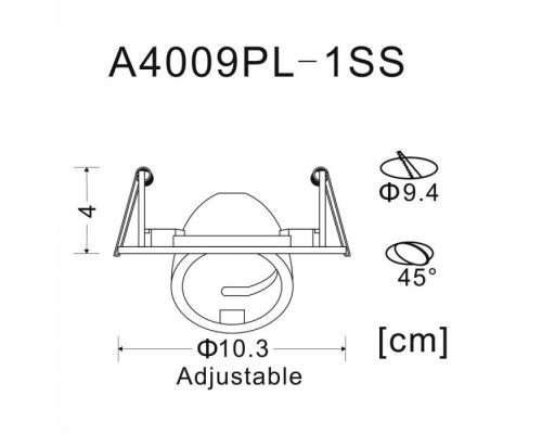 Точечный светильник Accento A4009PL-1SS Arte Lamp