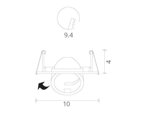 Точечный светильник Accento A4009PL-1WH Arte Lamp