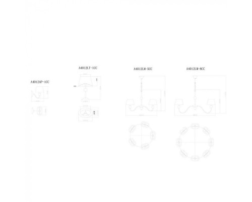 Подвесная люстра Turandot A4012LM-5CC Arte Lamp