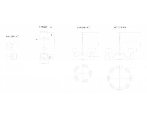 Подвесная люстра Turandot A4012LM-8CC Arte Lamp