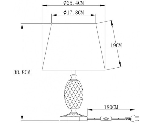 Настольная лампа Azalia A4019LT-1CC Arte Lamp