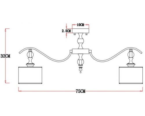 Потолочная люстра Ibiza A4038PL-8CC Arte Lamp