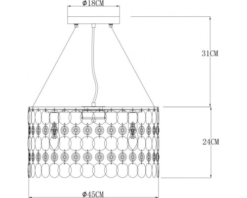 Подвесная люстра Pipirima A4041SP-5CC Arte Lamp