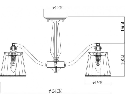 Потолочная люстра Talitha A4047PL-5CC Arte Lamp