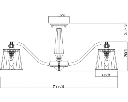 Потолочная люстра Talitha A4047PL-8CC Arte Lamp